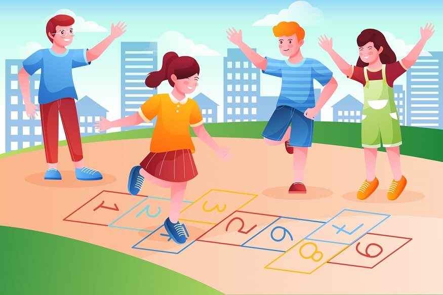 How to play hopscotch